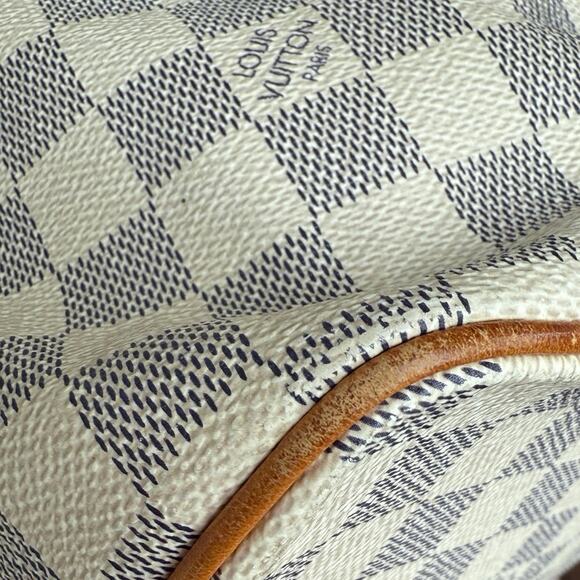 EUC Louis Vuitton Saleya Damier Azur MM Zipper Tote - Picture 6 of 11